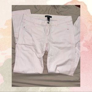 MANGO blush pink straight leg jeans